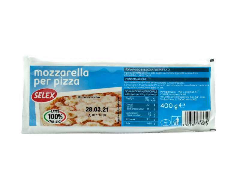 MOZZARELLA PER PIZZA SELEX - GodinaPiù: Supermercato, Ristorante e  Gastronomia