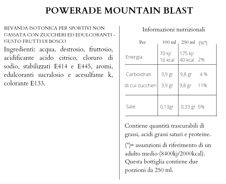 POWERADE MOUNTAIN BLAST